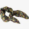 Les Belles Vagabondes Mini Silk Scarf Kaleidoscope Prune