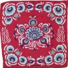 Les Belles Vagabondes Mini Silk Scarf Zora Red