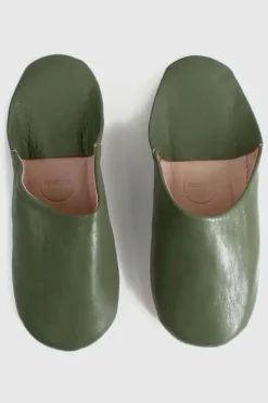 Marokkanske Babouche Tofler Olive