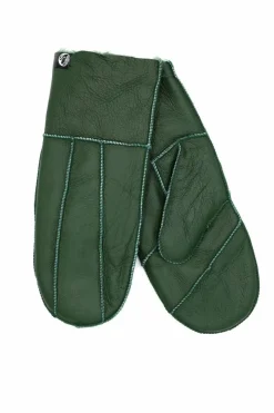 No Waste Sheepskin Napa Gloves Green