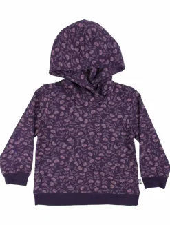 Organic - Danebirch Hoodie Black Mauve Fleurie