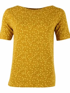 Organic - Daneboatneck Viscose Slub Tee Occer Fleurie