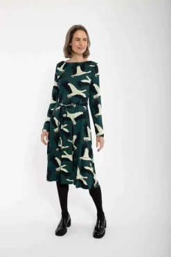 Organic - Danegudrun Interlock Dress Dark Duck Stork
