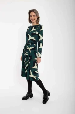 Organic - Danegudrun Interlock Dress Dark Duck Stork