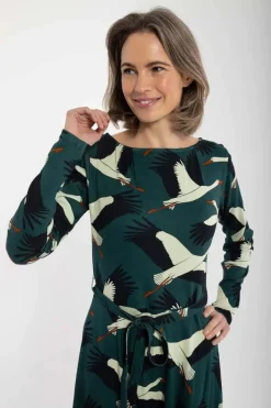 Organic - Danegudrun Interlock Dress Dark Duck Stork