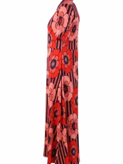 Organic - Danehettie Interlock Dress Bright Red Power Flower
