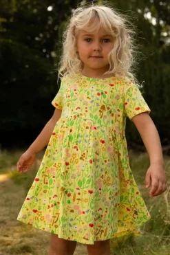 Organic - Danelollipop Dress Pale Yellow Botanical