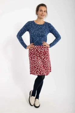 Organic - Danelotte Tee Marine/Cold Blue Fleurie