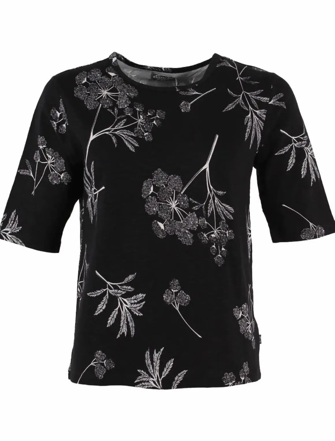 Organic - Danemanna Viscose Slub Tee Black Hemlock