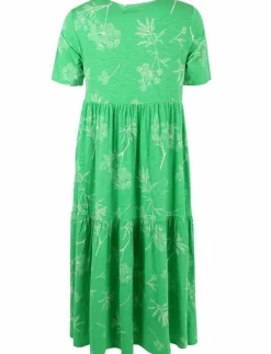 Organic - Danemarkise Slub Jersey Dress Spring Green Hemlock