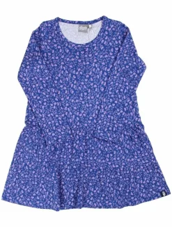 Organic - Danemiva Dress Deep Marine Fleurie