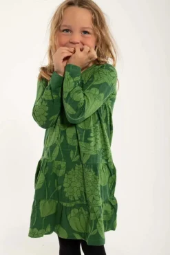 Organic - Danemiva Dress Warm Khaki/Fall Jungle Hortensia