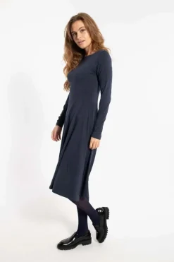 Organic - Danesigrid Viscose Dress Dk Navy
