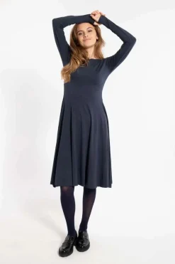 Organic - Danesigrid Viscose Dress Dk Navy