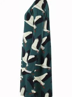 Organic - Danolivia Interlock Dress Dark Duck Stork