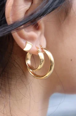 Pico Cph Shira Hoops Guldbelagt