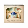 Rice Melamine Baby Spisesaet Blue Jungle Animals