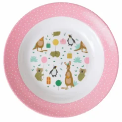 Rice Melamine Børneskal Pink Party Animal