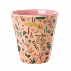 Rice Melamine Kop M.Print Coral Jungle Animals