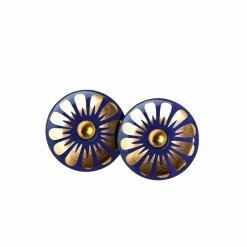 Scherning Bloom Orestikker Ultramarine/Guldbelagt