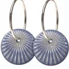 Scherning Splash Oreringe Lavender/Solvfarvet