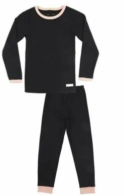 Snork Ls Lounge Pyjamas Black Melange
