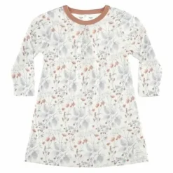 Snork Ls Nightdress White Flora