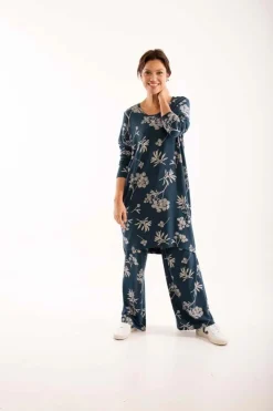 Veronica Tunic Dusty Navy Hemlock
