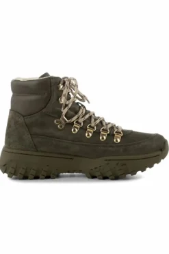 Woden Iris Track Suede Moss