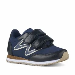 Woden Manu Metallic Navy